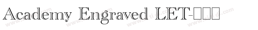 Academy Engraved LET字体转换